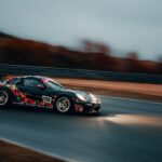 time lapse photography of car on road